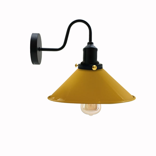 Industrial Wall Lights Indoor Swan Neck Indoor Sconce Meta  ~3391 – Yellow / No