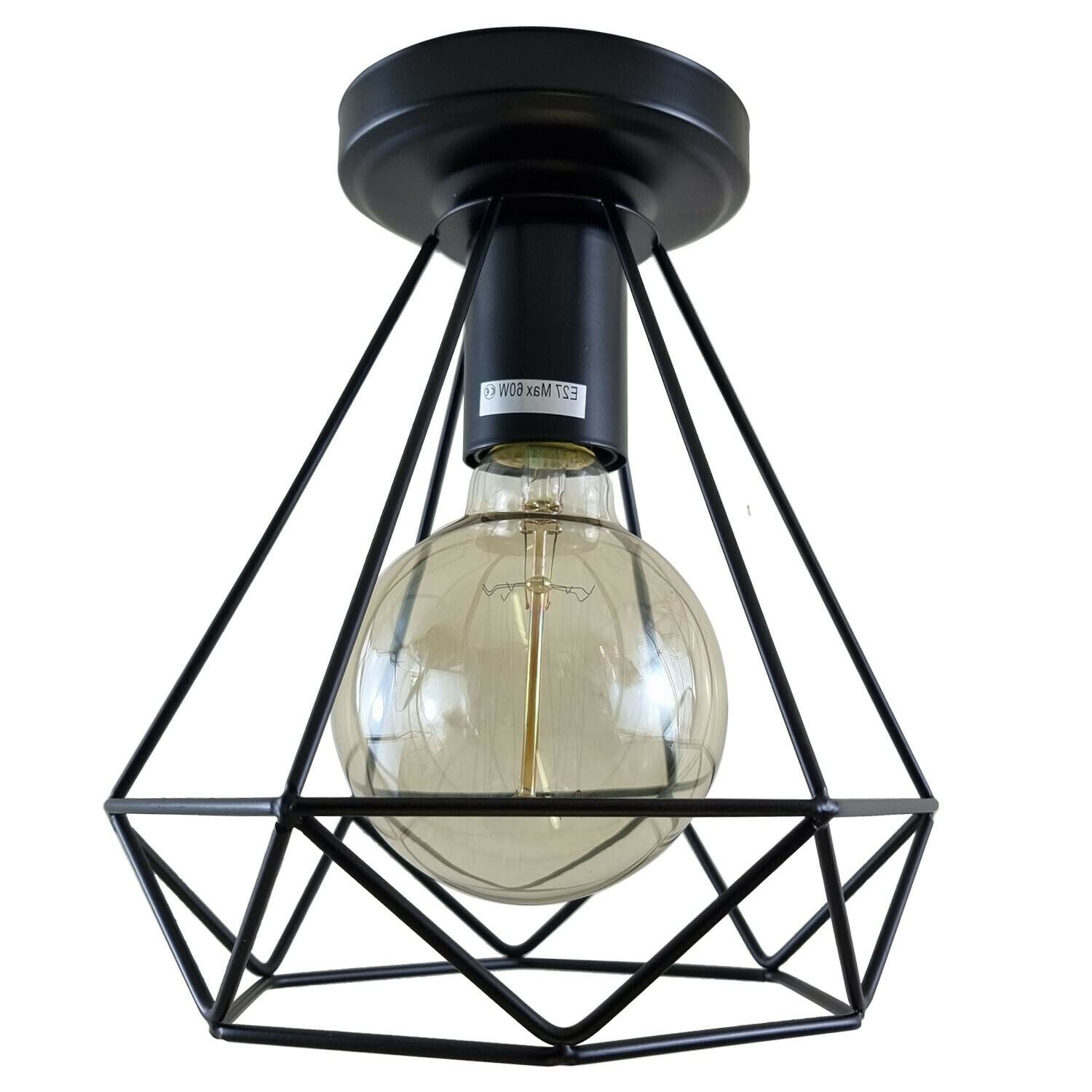 Industrial Retro Vintage Flush Mount Ceiling Light Lamp Fittings for Kitchen Island Home Decor