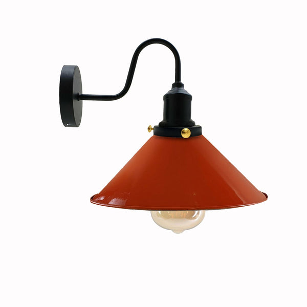 Industrial Wall Lights Indoor Swan Neck Indoor Sconce Meta  ~3391 – Orange / No