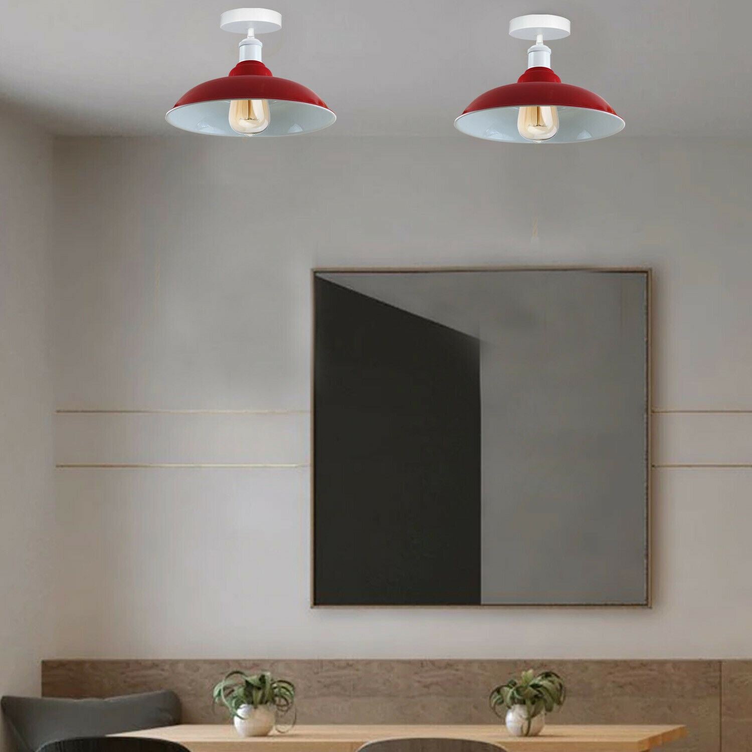 modern ceiling flush lights - Application image
