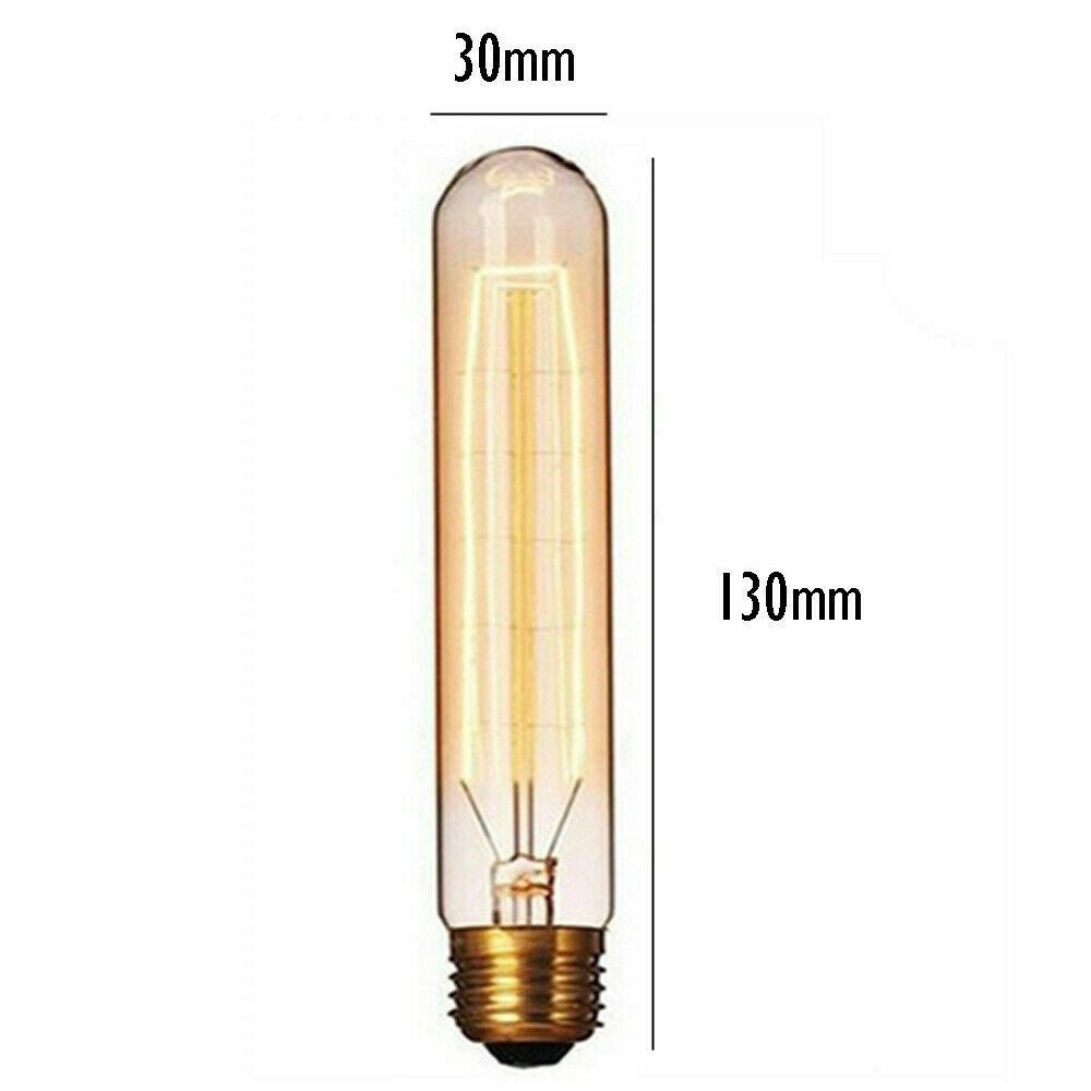 Dimmable B22 E27 Vintage Charm Filament Incandescent Tall Edison Bulb