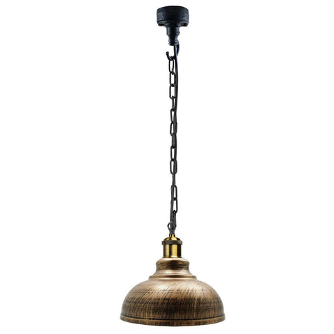 E27 Vintage Retro Industrial Loft Style Metal Conduit Chain Pendant Ceiling Light Lamp Kit~1253