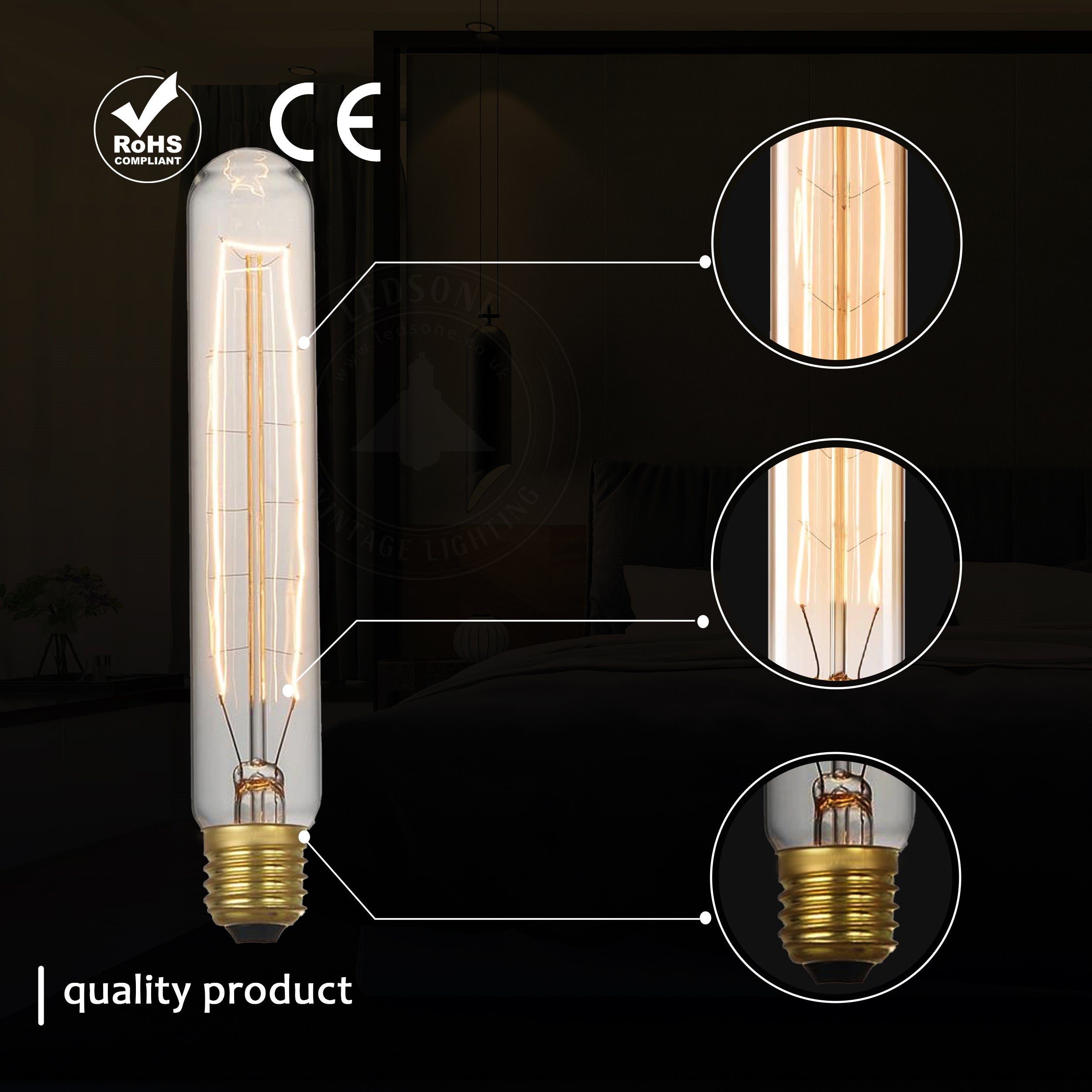 E27 led deals bulb dimmable 60w