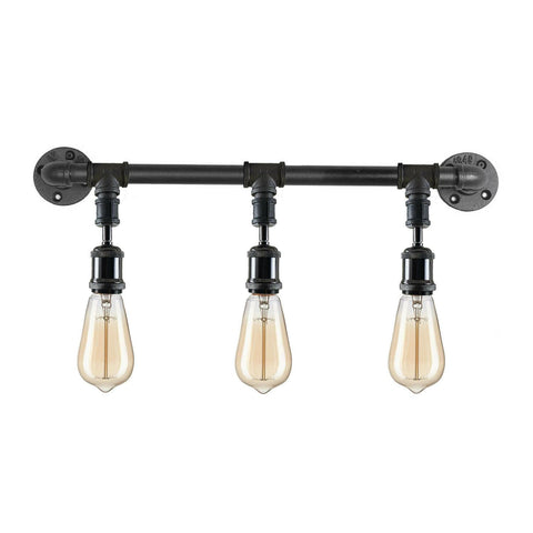 Vintage industriële pijplamp, rustieke wandlamp, steampunk metalen wandlamp, kits~1243