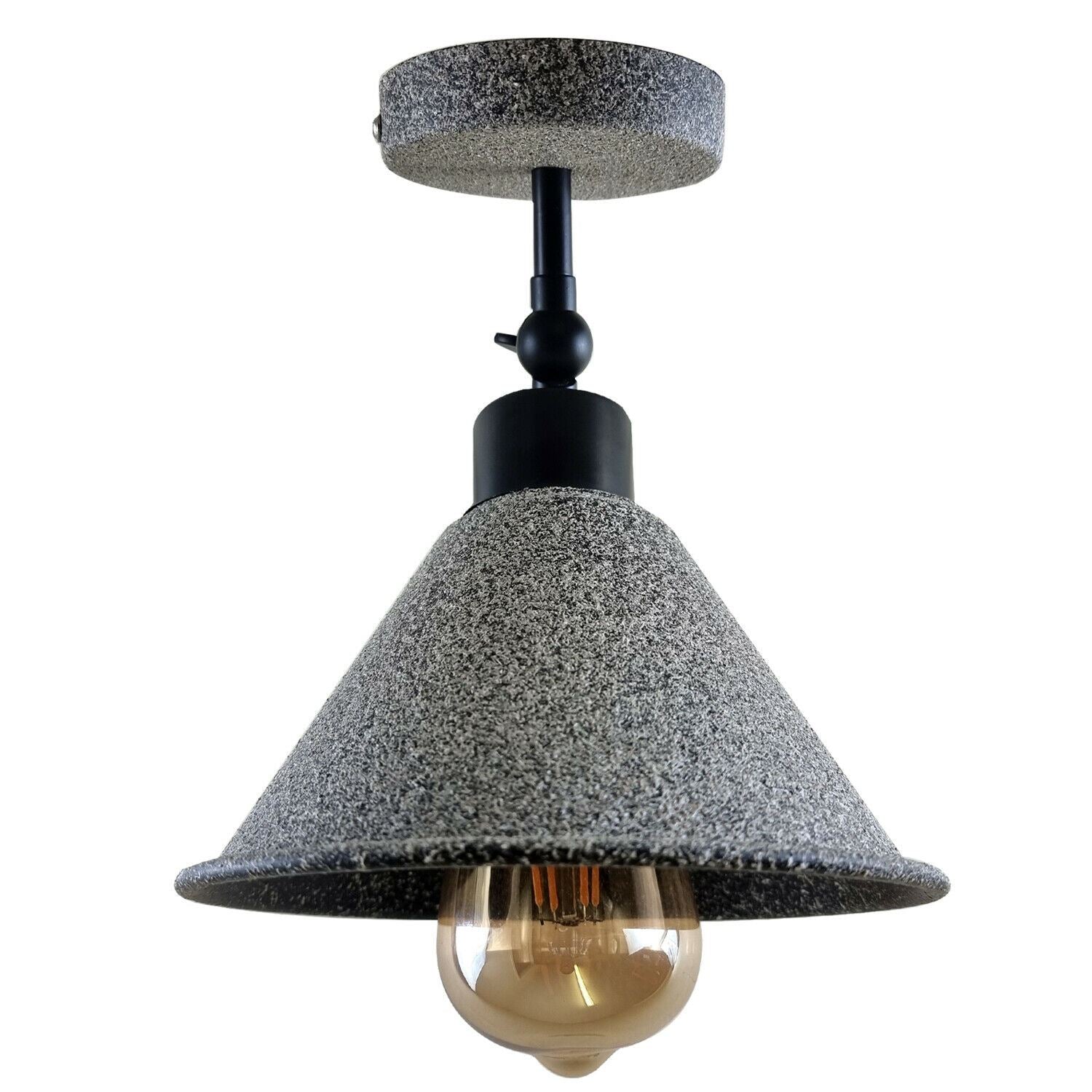 Retro Industrial Ceiling Flush Mount Light Metal Cone Shade Light Kit~1223 - LEDSone UK Ltd