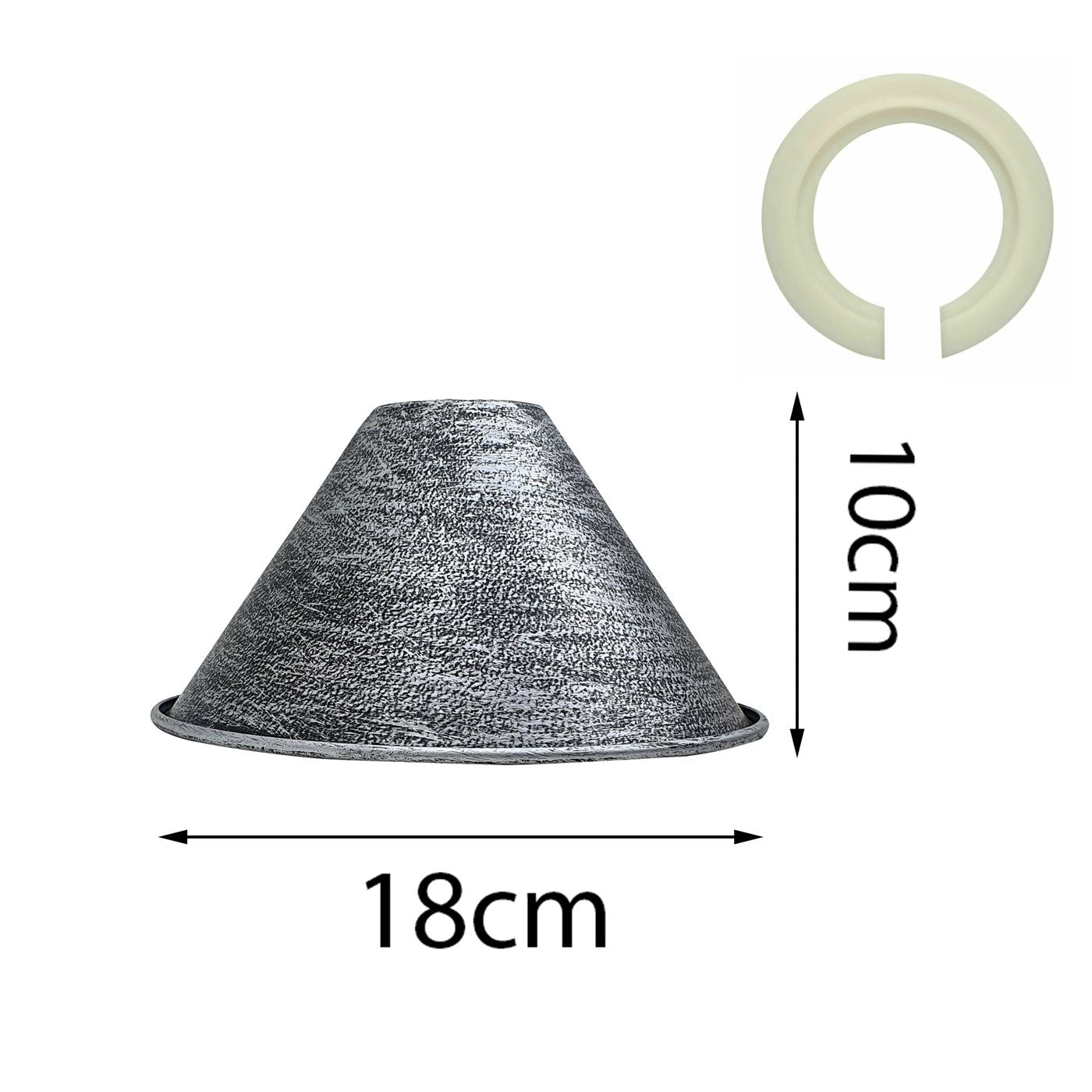 18mm x 10mm Large Easy Fit Pendant Light Shade Metal Lampshade Wall Lamp~1398