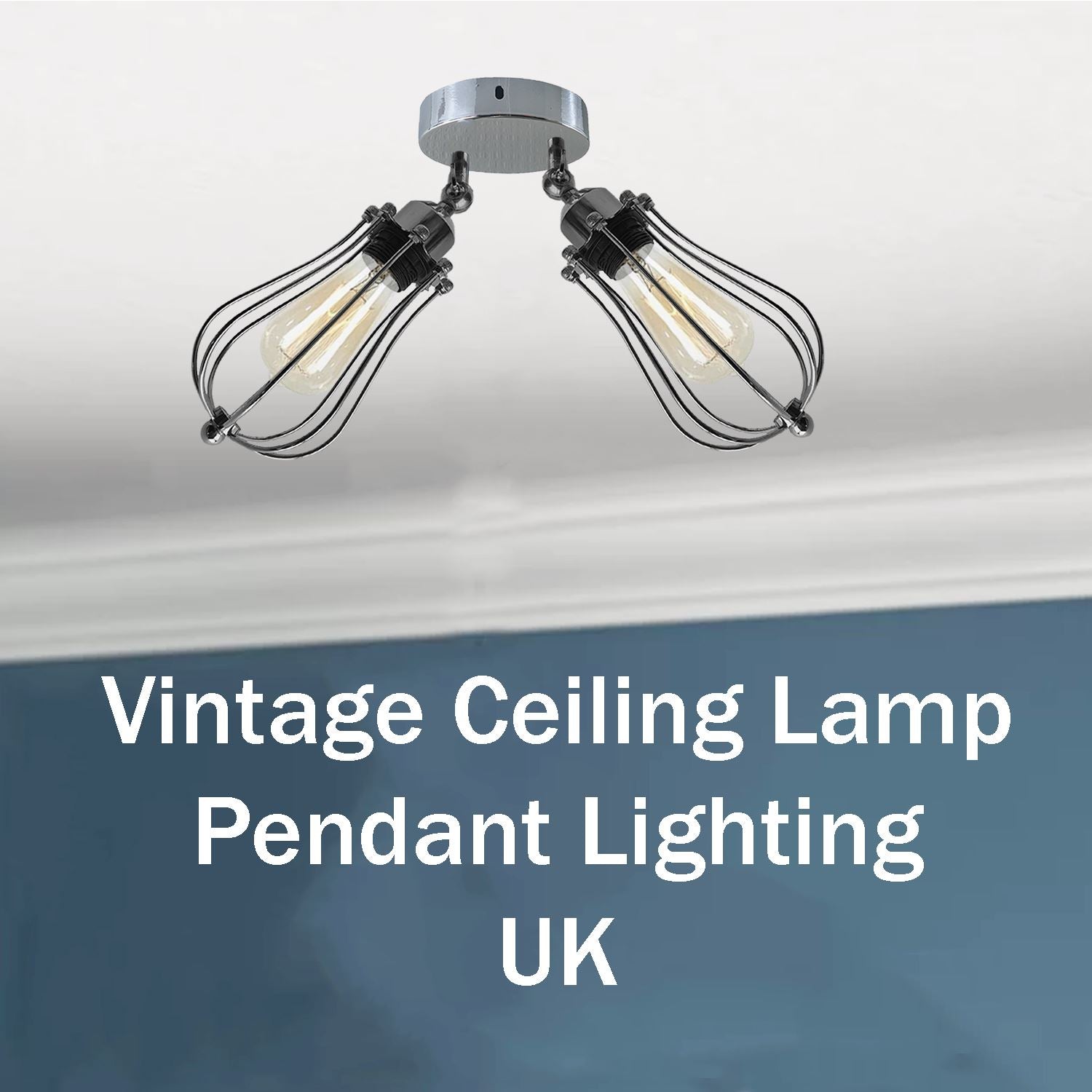 Modern Vintage Industrial Retro Loft Ceiling Lamp Shade Pendant Light