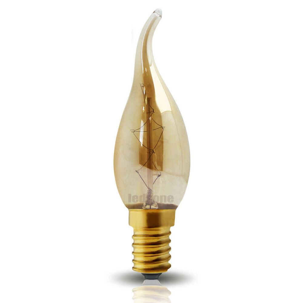 Vintage Retro C35 Candle Light Bulb Edison Filament Style 60W Candle Lamp~1224 - LEDSone UK Ltd