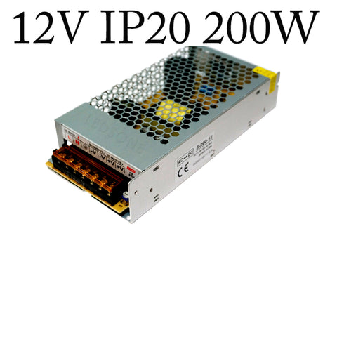 AC 100/240V to DC12V 12W -720W Transformer Heavy Duty Regulated Power Supply Driver ~4087