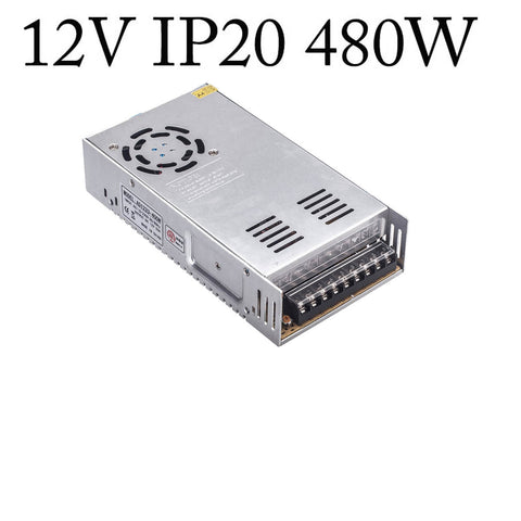 AC 100/240V to DC12V 12W -720W Transformer Heavy Duty Regulated Power Supply Driver ~4087