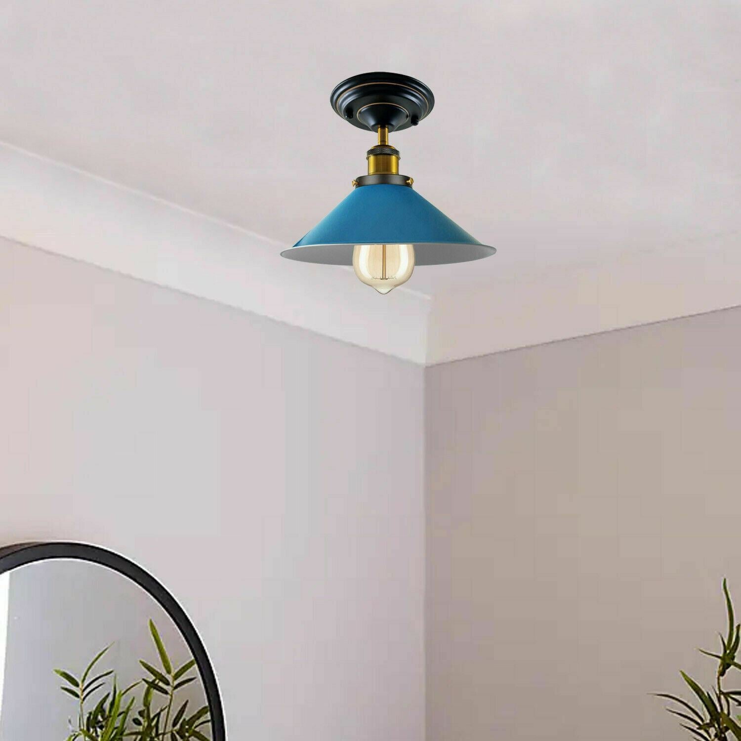 Vintage Ceiling Light Shades Metal Shaded Design Indoor Lighting