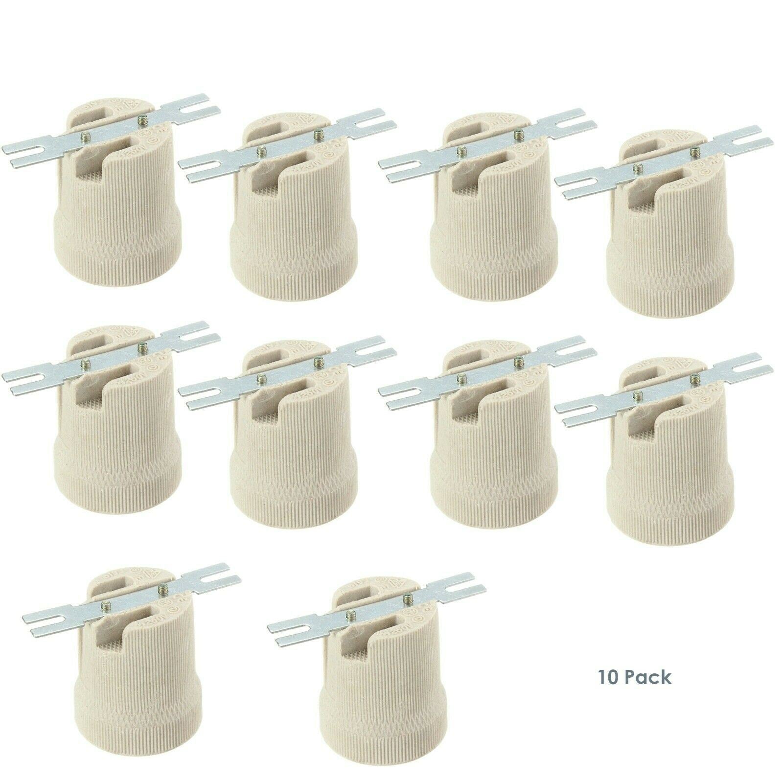 Ceramic Porcelain ES E27 Vintage Edison Screw Heat Bulb High Temperature Ceramic Socket~1362 - LEDSone UK Ltd