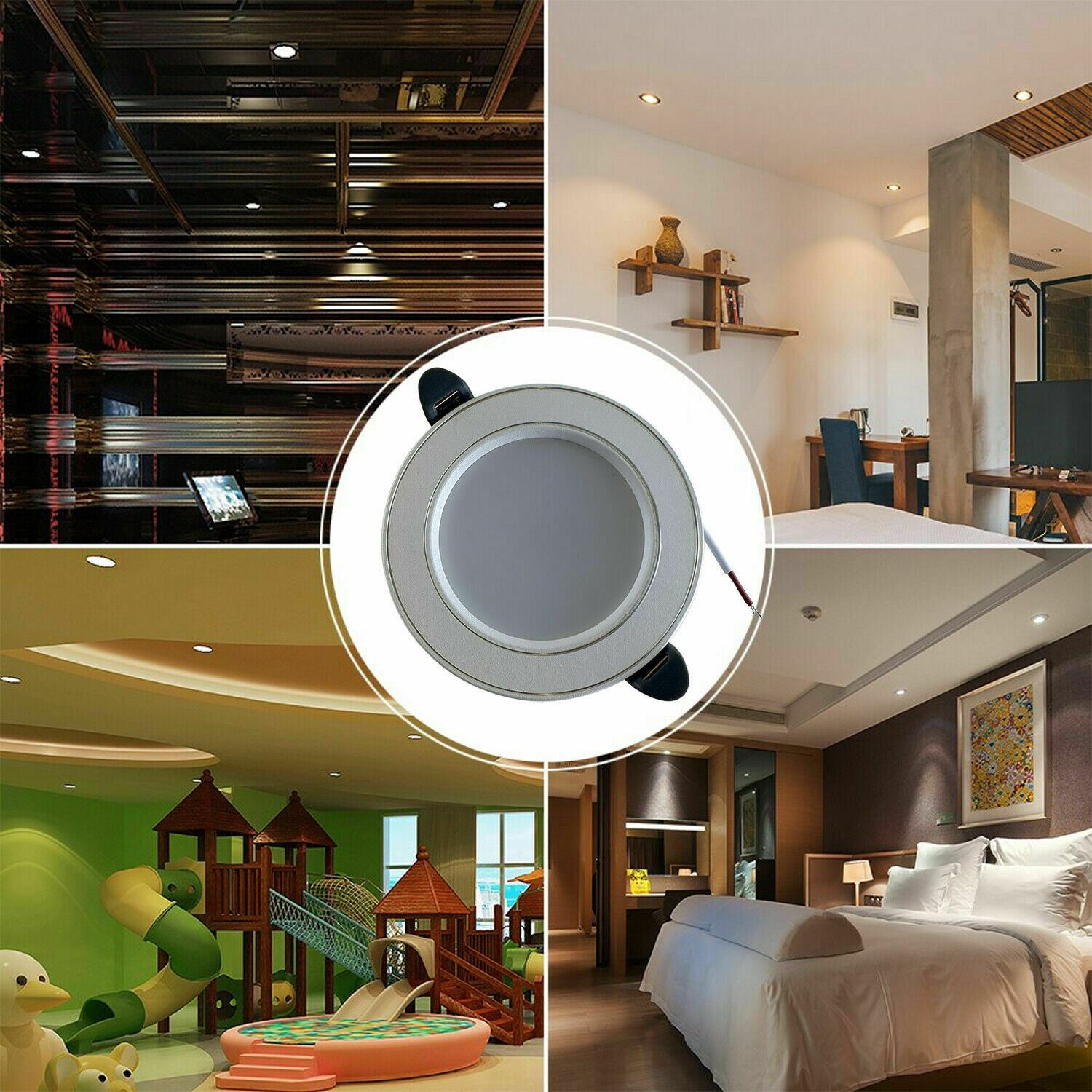 5W LED Spot Panel Down lights Recessed Round Ceiling Border Lighting - Application Images
