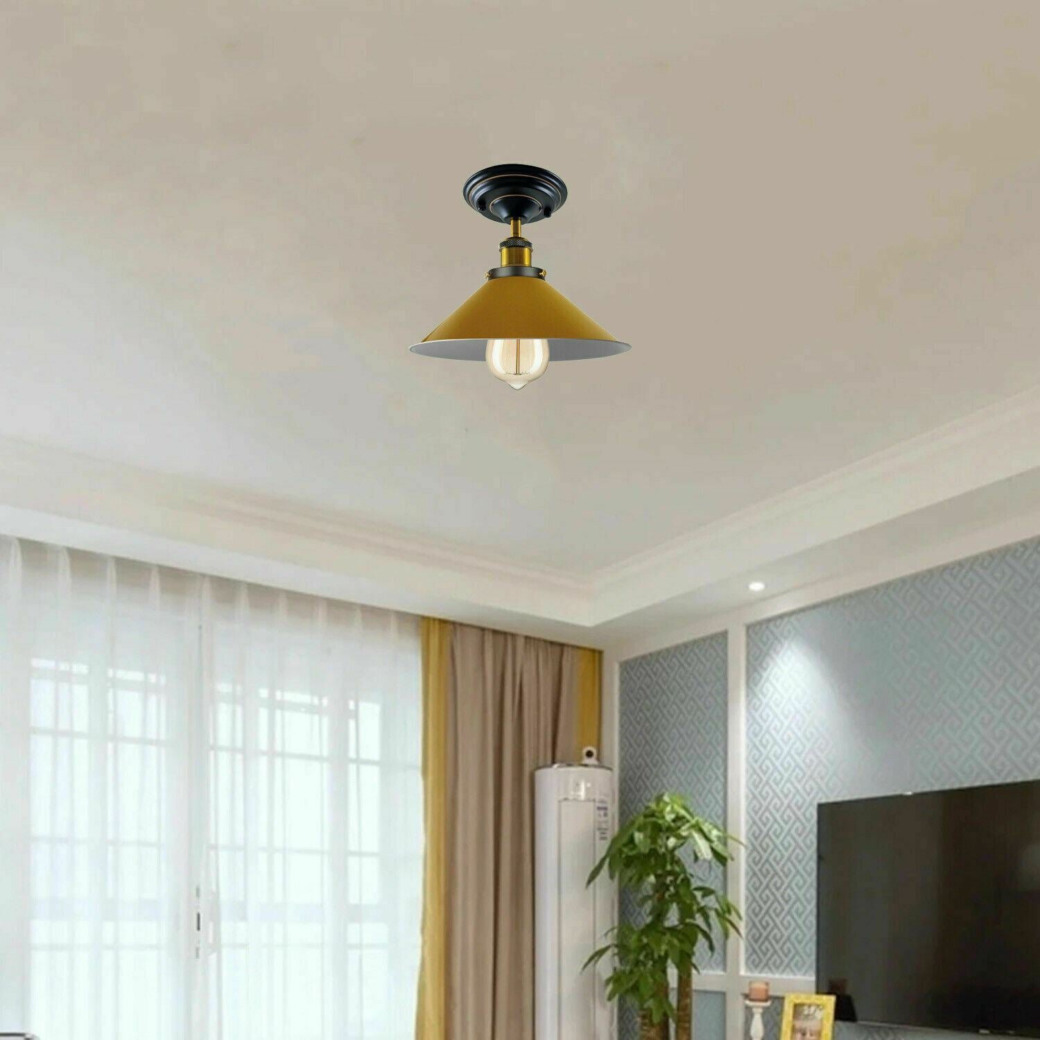 Vintage Ceiling Light Shades Metal Shaded Design Indoor Lighting