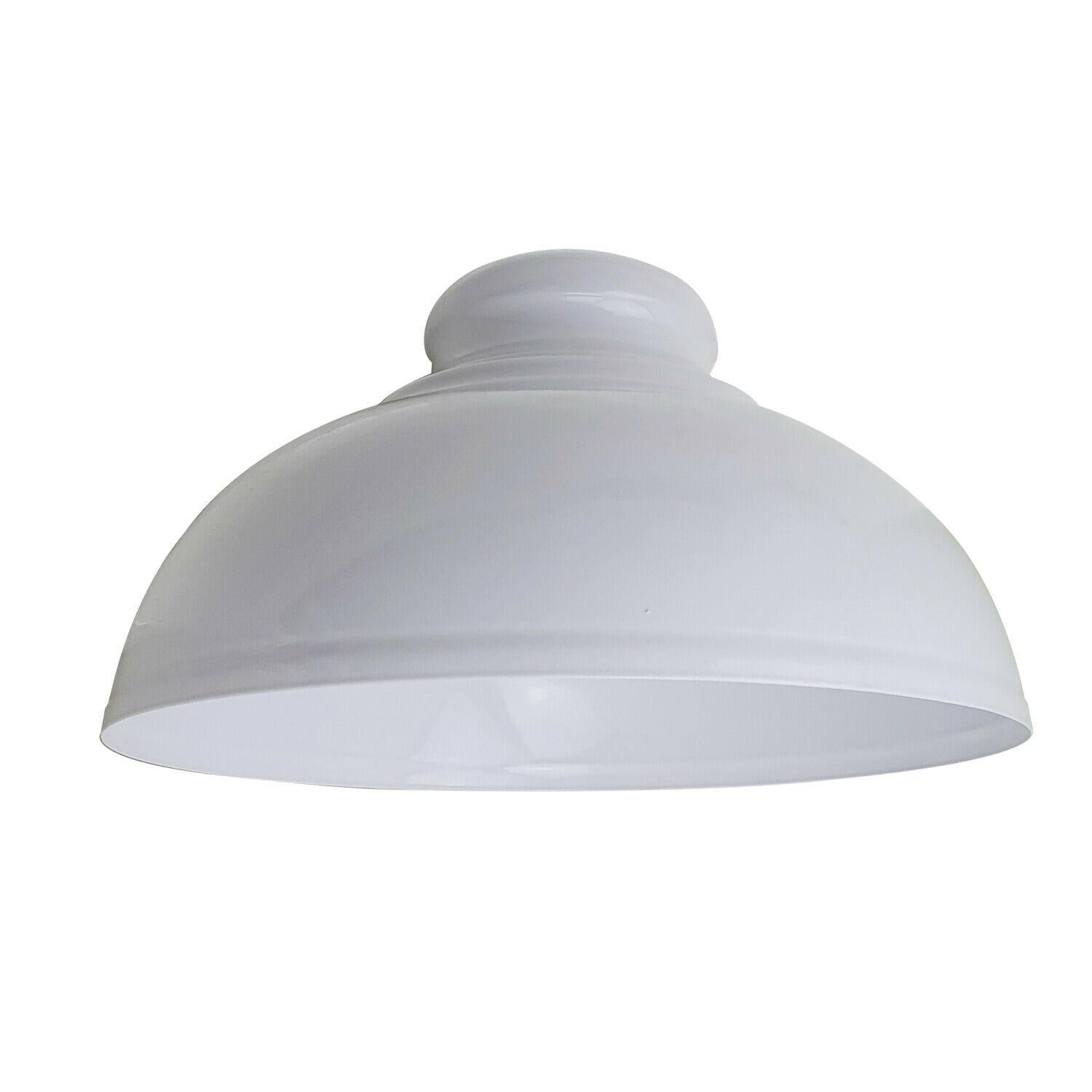 white Easy fit metal lampshade