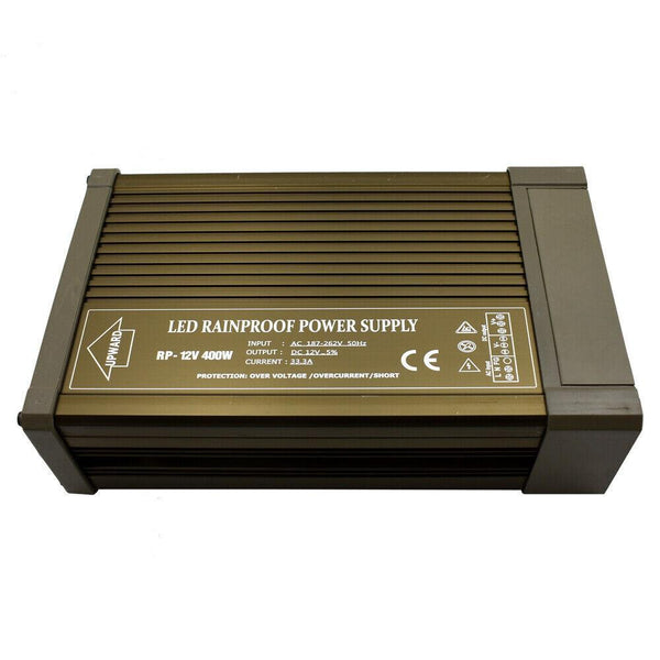 IP45 Rainproof LED Transformer | DC 12V Enclosed Power Supply ~1407 – 400W