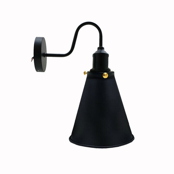 Retro Industrial Wall Mounted Vintage Wall Designer Indoor Light Fixture Lamp Fitting~3387 – Black / yes