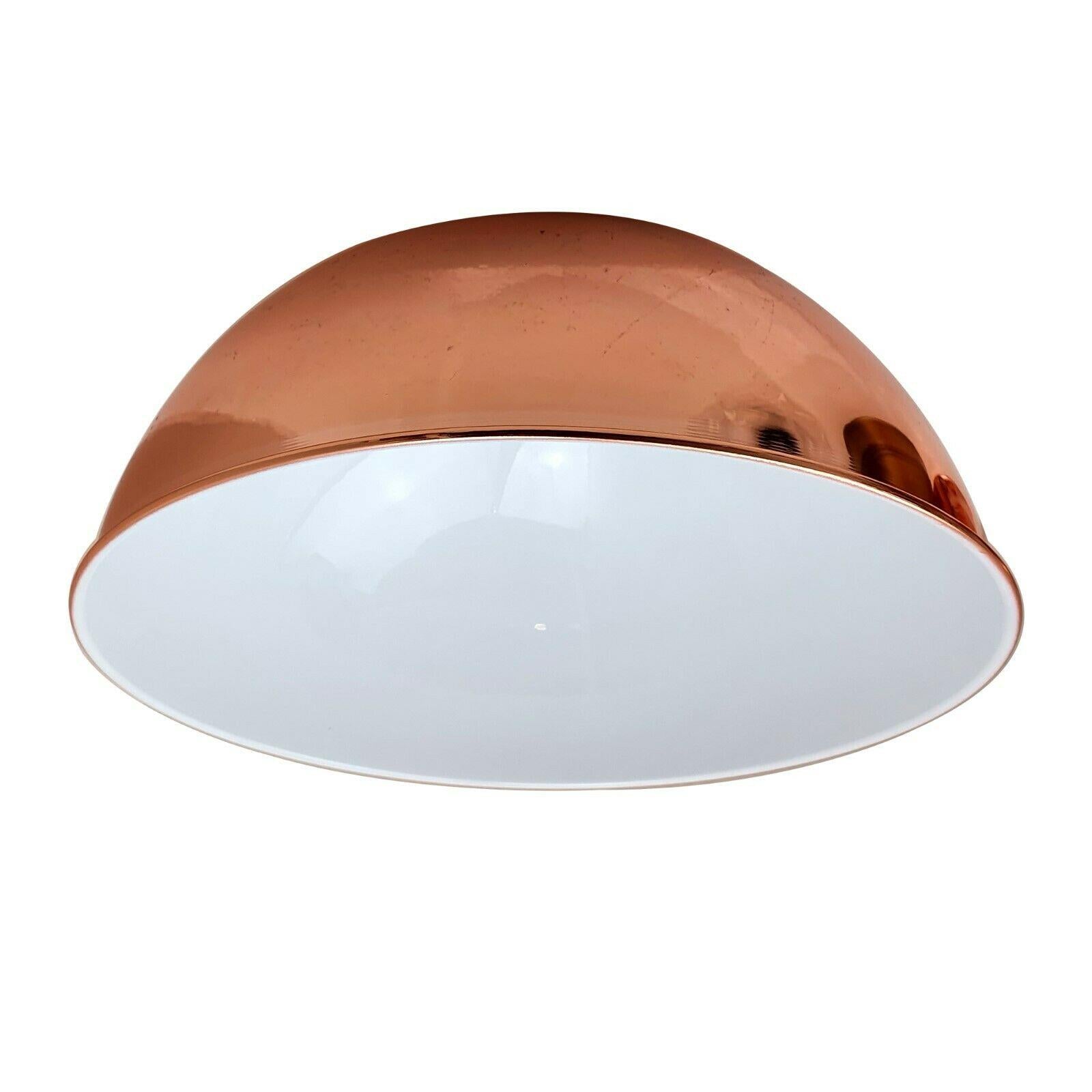 Retro Dome Easy Fit Light Shades Modern Ceiling Pendant Lampshades Metal colors~1388 - LEDSone UK Ltd