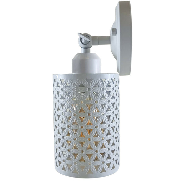 White Vintage Retro Wall Sconce Adjustable E27 Indoor Wall Light ~1231 – Pattern B / Without Bulb