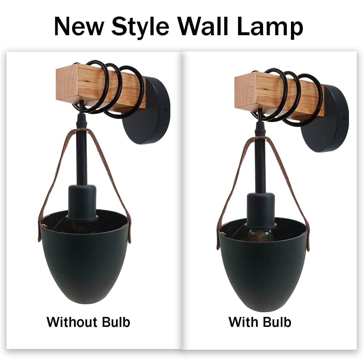 Vintage Wall Lamp Industrial Retro Metal Wood Wall Lights Sconce Lamp Fixture UK~3600 - LEDSone UK Ltd