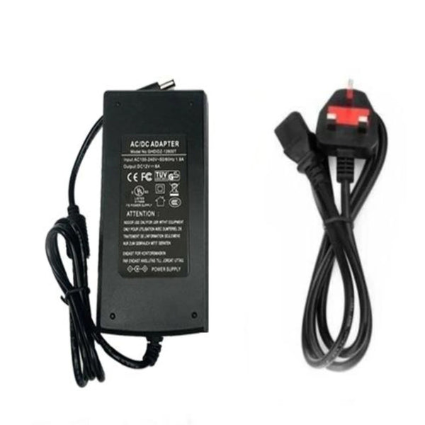 12V 8A Power Adapter & 1 Splitter Cable PSU Connector ~6024 – 12V 8A +1 Way Cable