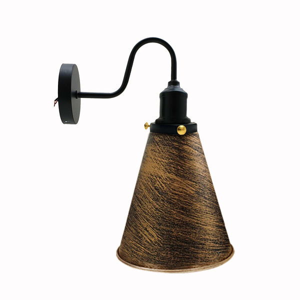 Retro Industrial Wall Mounted Vintage Wall Designer Indoor Light Fixture Lamp Fitting~3387 – Brushed Copper / yes