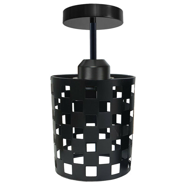 Moderne plafondlamp E27 lamp~1403 – Zwart / Zonder lamp