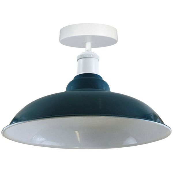 Metalen plafondlampenkappen voor gangen ~1192 – Zonder lamp / Blauw