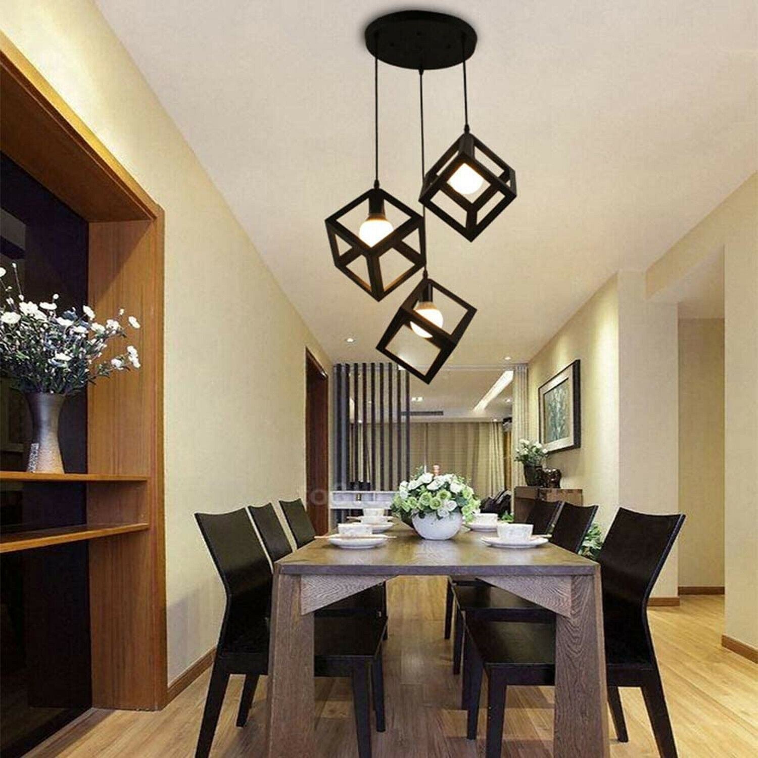 Square pendant on sale ceiling lights