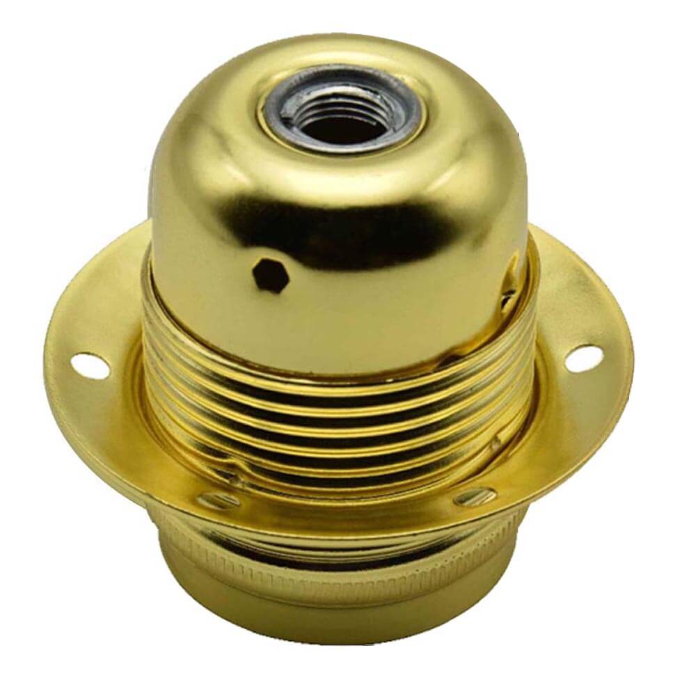 Vintage E27/ES Vintage threaded lamp bulb UK holder Gold – LEDSone UK Ltd