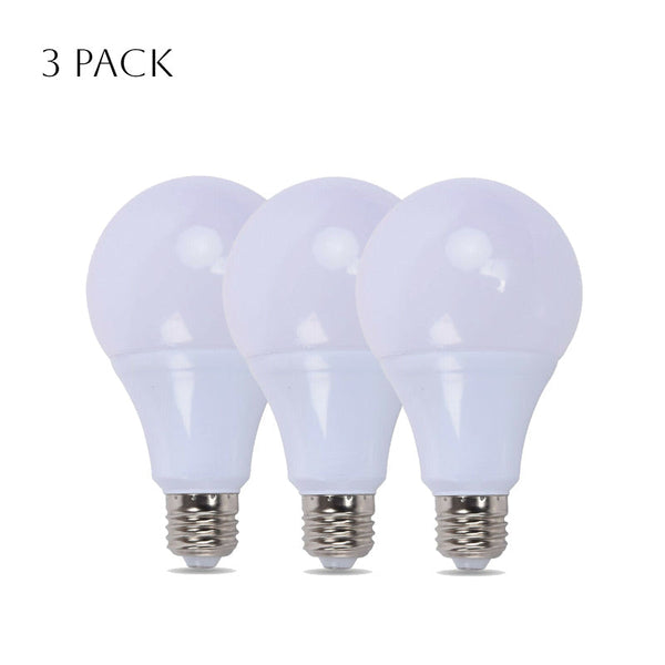Verpakking van 18W E27 LED-lamp - A60 Koel Wit | Efficiënt energieverbruik ~4151 – 3-PACK