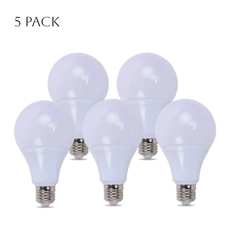 Pack 15W A60 E27 Bulb Standard Base LED Light Bulbs Daylight White~4152