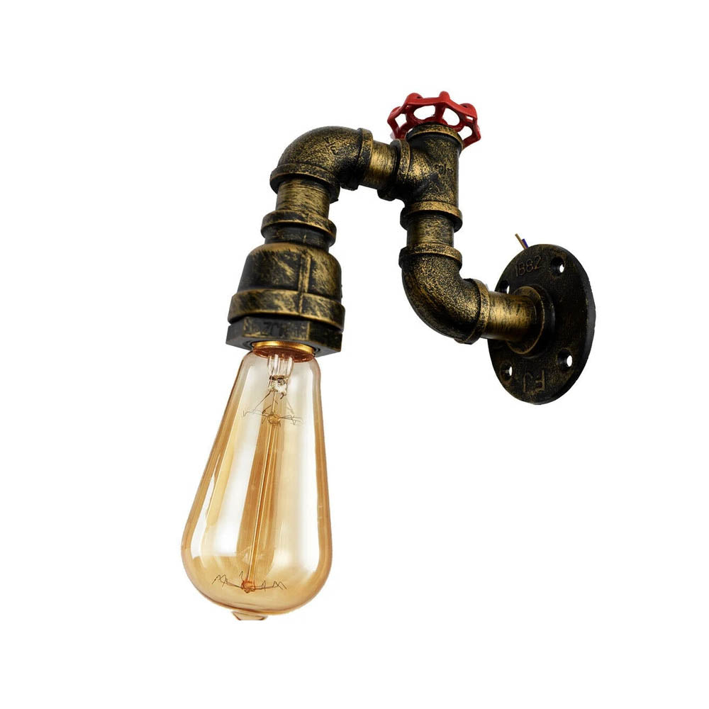 Vintage Industrial Rustic Steampunk Metal Waterpipe Ceiling Wall Light Sconce~2171 - LEDSone UK Ltd