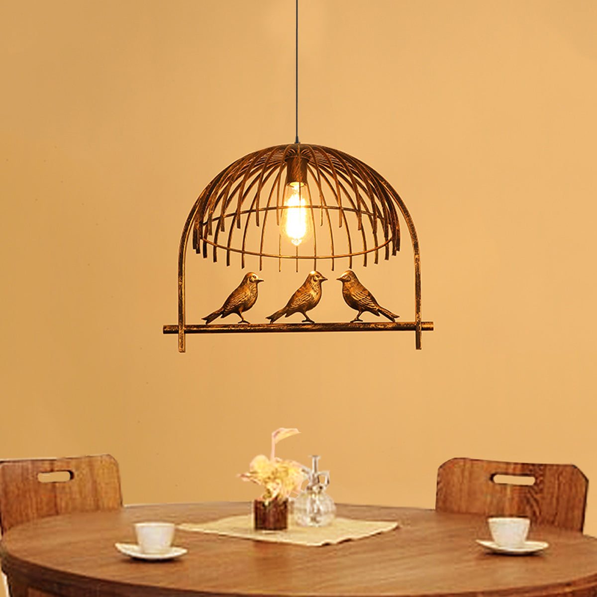 Bird Cage Ceiling Pendant Light - Dining table light