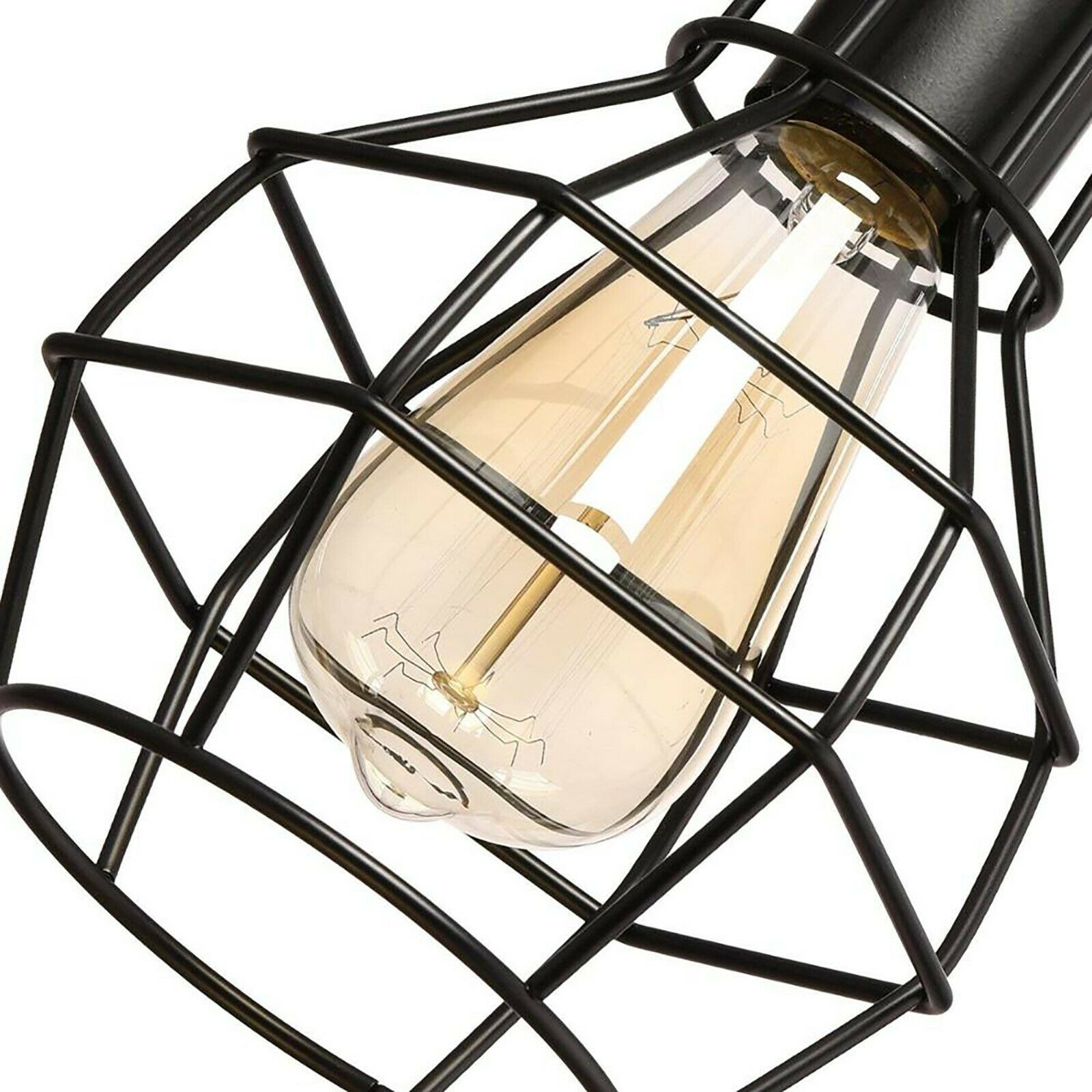 Nest Wire Cage Ceiling Pendant Black Cluster Light Fitting~2832 - LEDSone UK Ltd