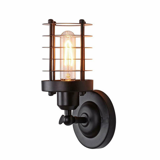 Industrial Modern Metal Cage Adjustable Wall Sconce Loft Lamp Shade~2339 - LEDSone UK Ltd