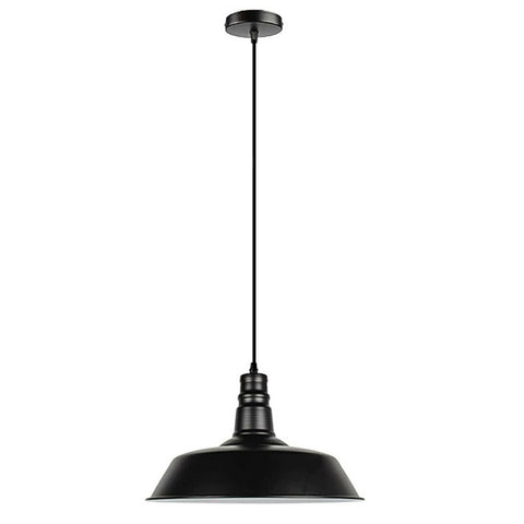 Black Pendant Light Lampshade Ceiling Light Shade With Bulb~1801