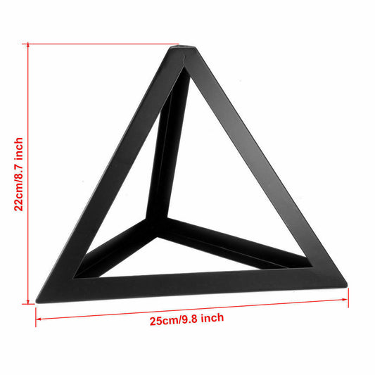 Black triangle metal wire frame lamp Light wire cage~2197 - LEDSone UK Ltd