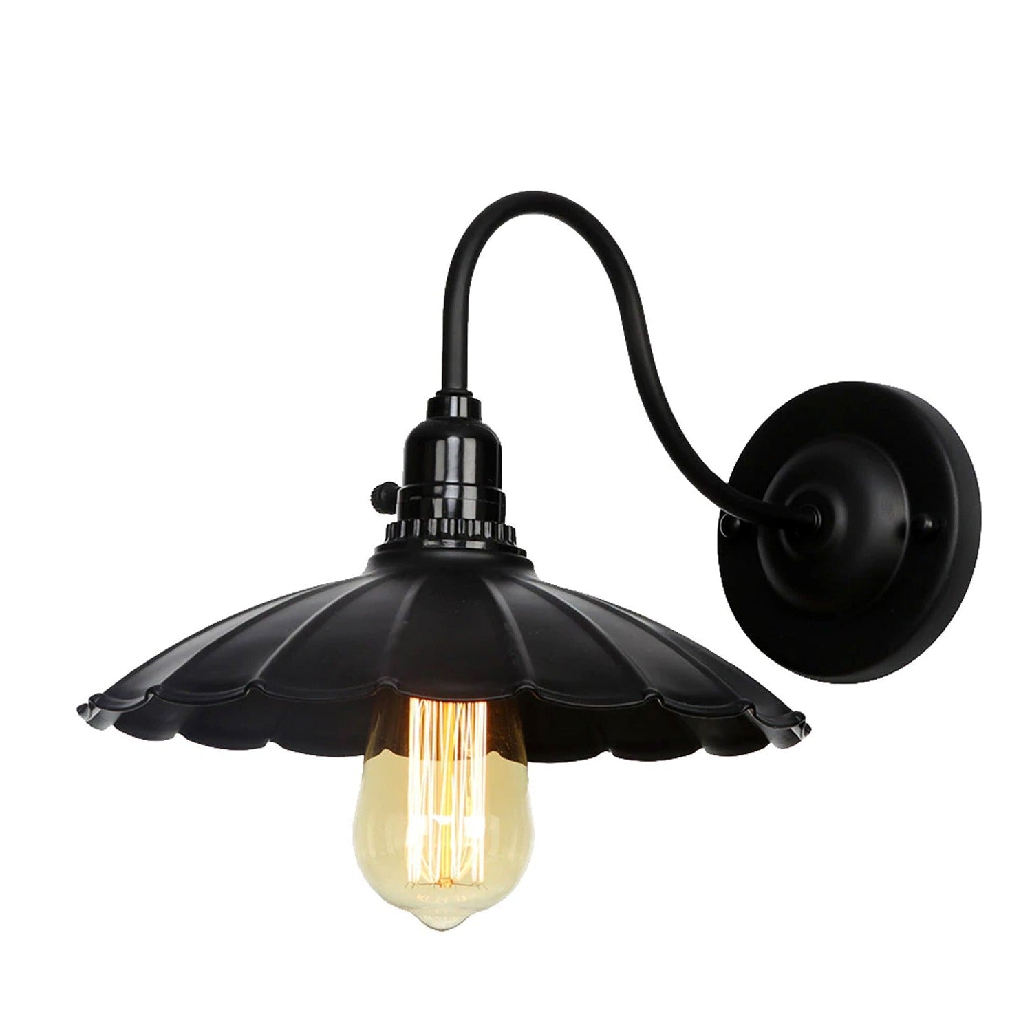 Black Retro Vintage Industrial Wall Mounted Light Rustic Sconce Lamp Fixture~2676 - LEDSone UK Ltd