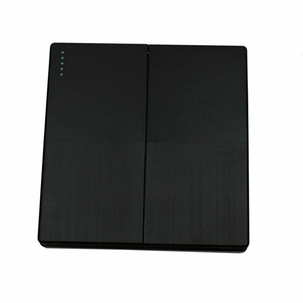Black Double Plug Sockets 13 A ~2526 – 2 Gang Light Switch