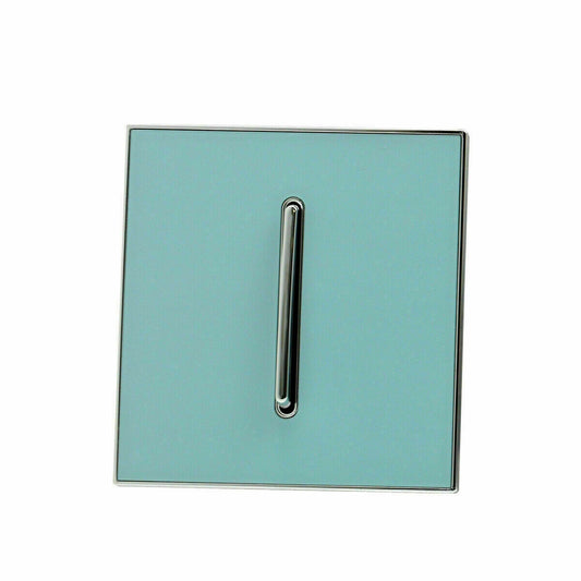 Blue Glossy 1 Gang Screw less Wall Light Switch
