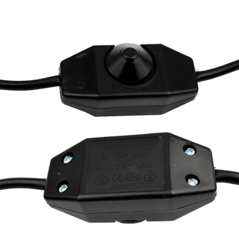Brown Color Dimmer Switch 4.5m Fabric Flex Cable Plug In Pendant Lamp E27 Holder~2581 - LEDSone UK Ltd