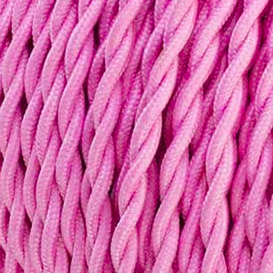 5m Baby Pink 2 Core Twisted Electric Fabric 0.75mm Cable~1757