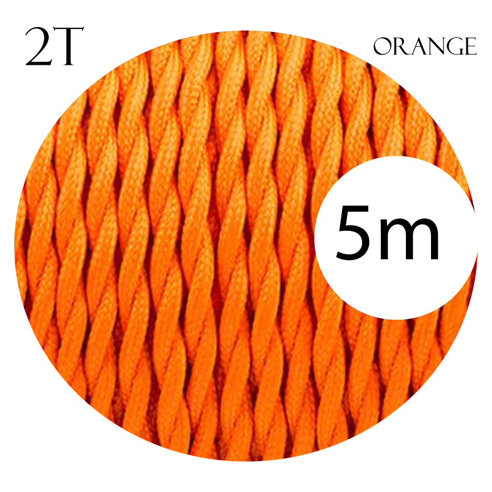 Orange Fabric Braided cable,JPG