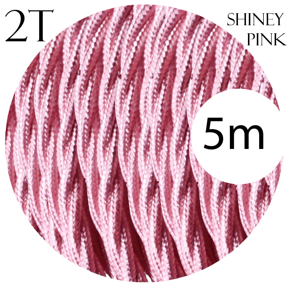 Shiny Pink Fabric Braided cable.JPG