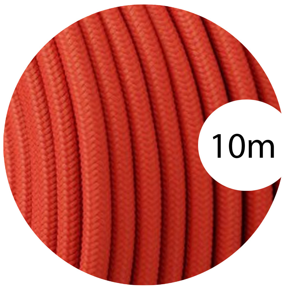 3 core round cable 10m red