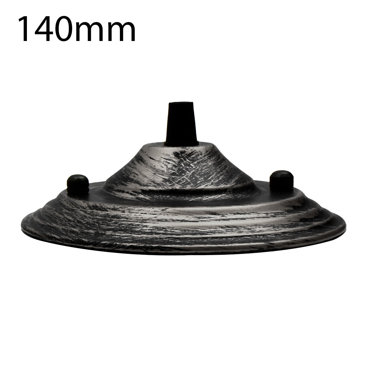 140mm Single Outlet Drop Metal Front Fitting Ceiling Rose~1452 - LEDSone UK Ltd