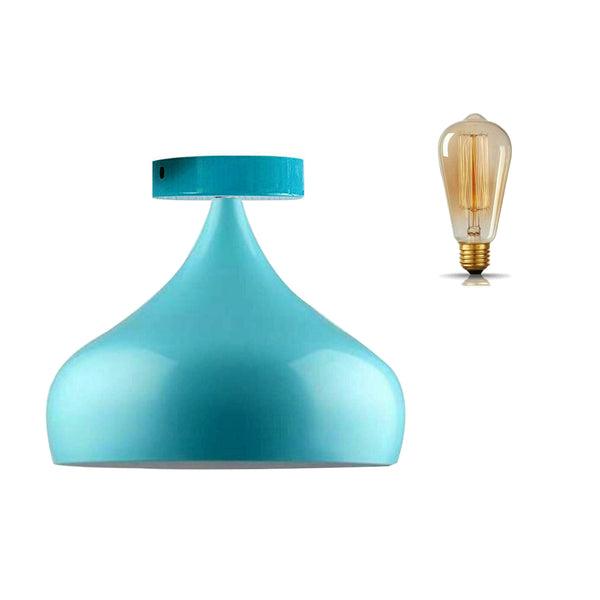 Moderne plafondlampen voor koffiebars en bars~1272 – Blauw / Met lamp