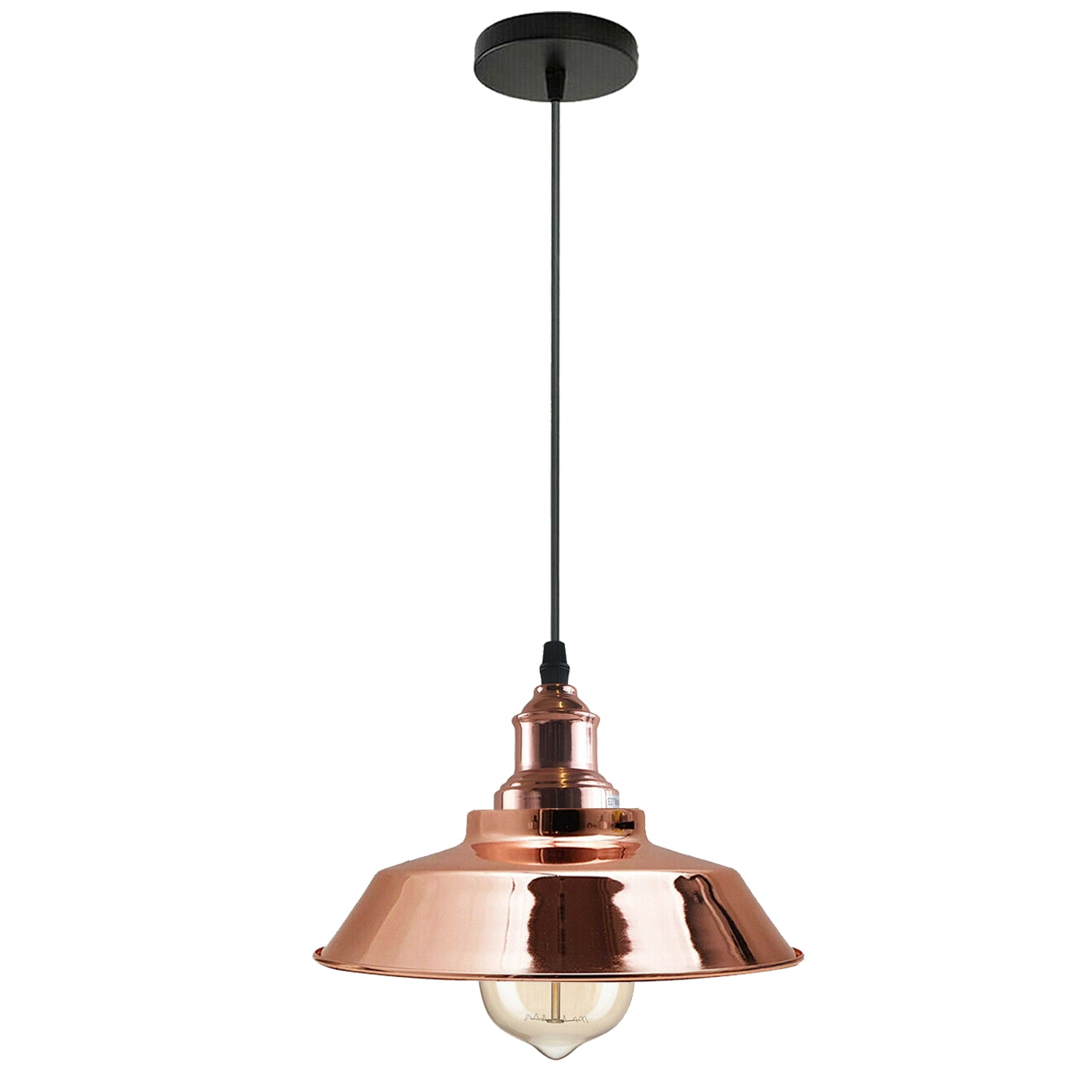 vintage industrial metal ceiling pendant shade retro light~1336 - LEDSone UK Ltd