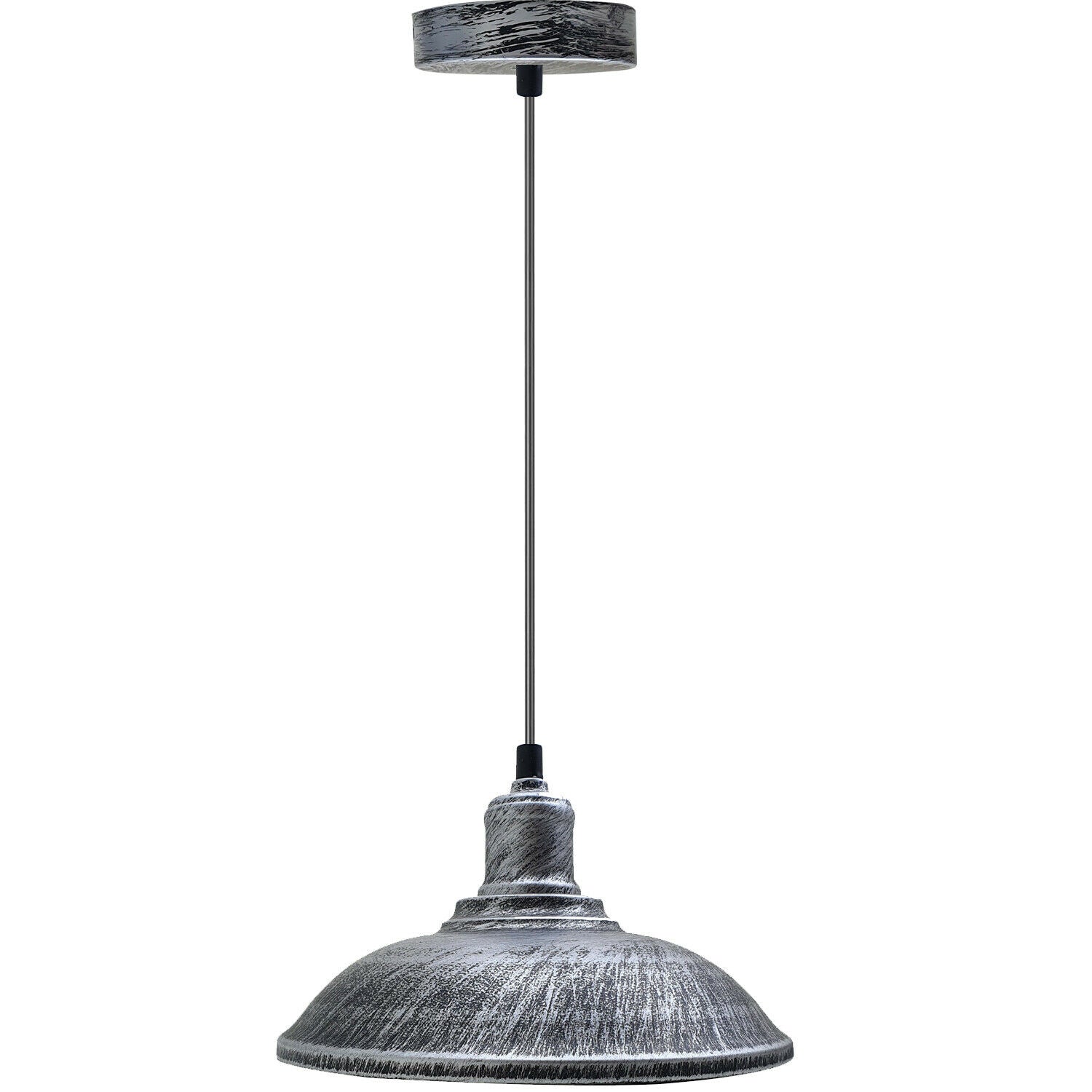 Vintage Pendant Light Shade Metal Lamp Ceiling Lights Brushed Metal Lampshade~1307 - LEDSone UK Ltd